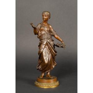 Florist / Bouquetière, Hippolyte Moreau (1832 - 1926), Bronze, France
