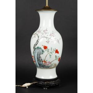 Lampe - Vase, Chine, Période De La Republique (1912-1949) 