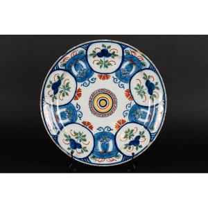 Colored Dish, Delft, Netherlands, 18th Century.