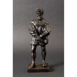 Michel-ange, Bronze, Monogramme A.D. XIXe siecle.