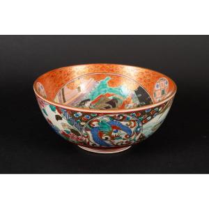 Bowl, Signed, Kutani, Japan, Meiji Era (1868-1912).  