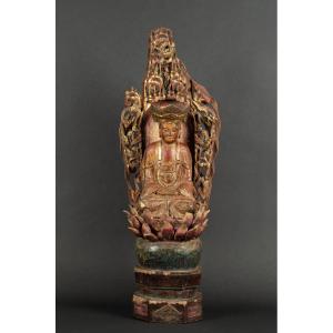 Bodhisattva With Base, China, Qing Dynasty, 19th Century.  