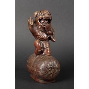 Danseur masqué, Bizen, Japon, XIXe-XXe siècle 