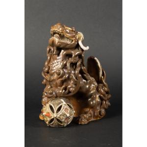 Shishi, Ceramic, Japan, Meiji Era (1868-1912).  
