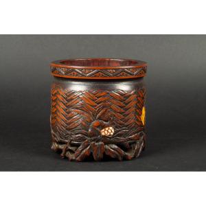 Pot à pinceaux, Japon, période Edo / Meiji, XIXe siècle  