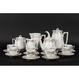Service à café et à thé pour 8 personnes, Art nouveau, vers 1900.  