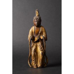 Seishi Bosatsu, Gilded Wood, Japan, Edo Period (1603-1868).  