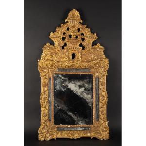 Miroir à parecloses, Régence, bois doré, France, 1715-1740   