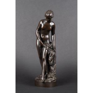 La Baigneuse - Bather, After E. M. Falconet (1719–1791), Bronze, France, 19th Century