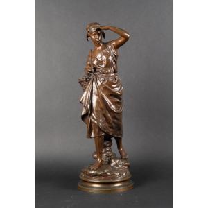 The Fisherwoman, Eugène Laurent (1832–1898), France, 19th Century