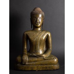 Bouddha Shakyamuni, bronze, Laos, Lan Xang, XVIIe siècle.