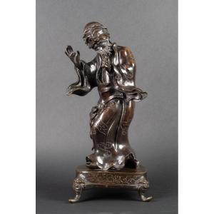 Immortel, bronze, Japon, période Edo - Meiji, XIXe siècle.
