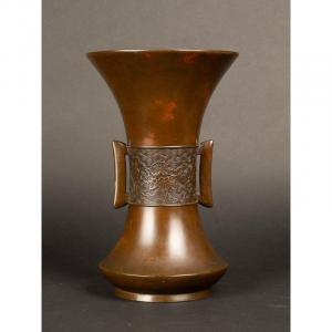 Vase, Bronze, Japon, ère Meiji (1868-1912) 