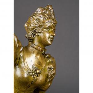 The First Prize, Charles Anfrie (1833-1905), Bronze, 19th Century