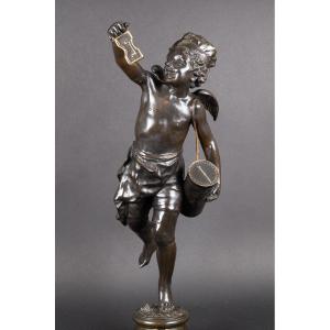 Cupidon - Eros, Voilà Le Plaisir Mesdames !, Bronze, France, XIXème Siècle.   