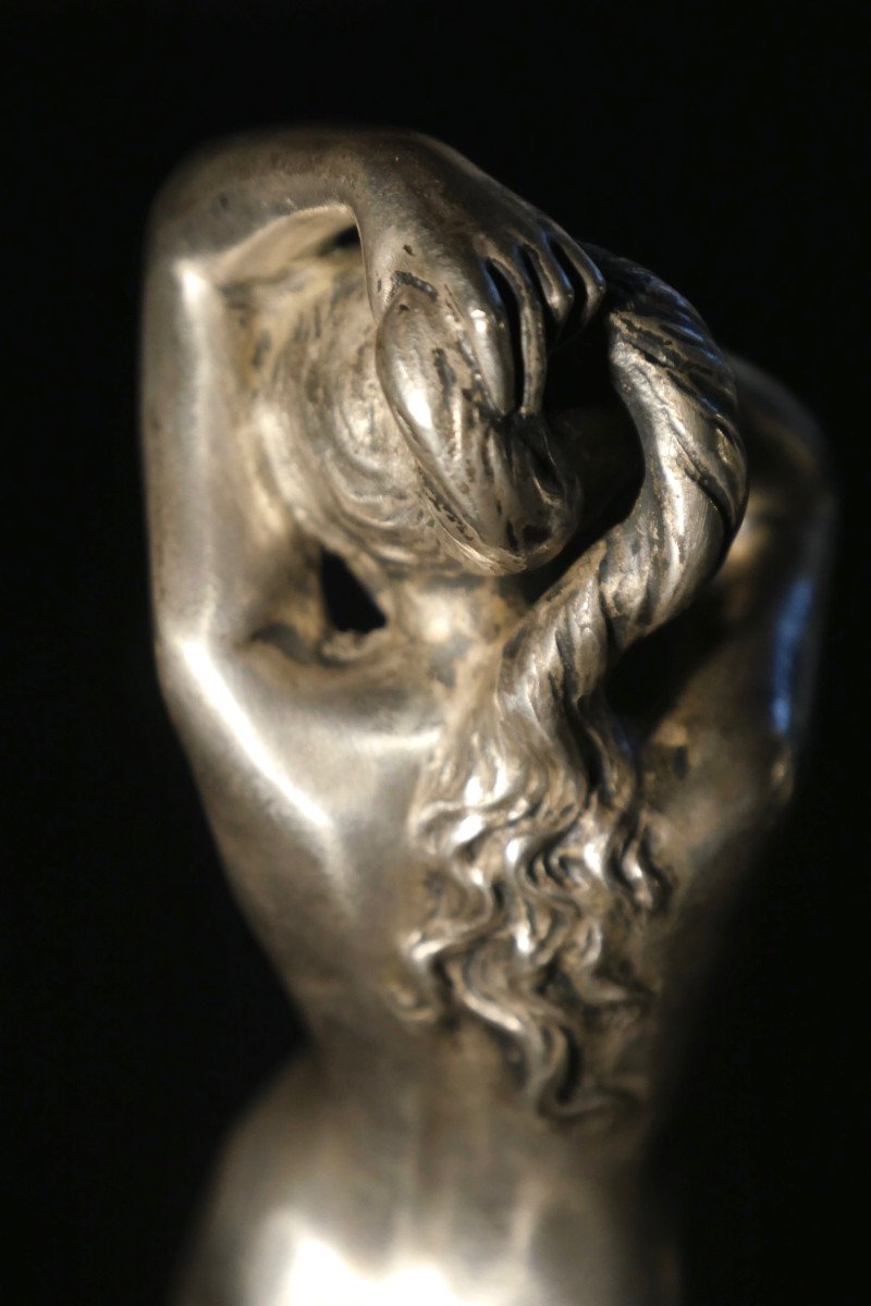 Sculpture – Solid Silver Statuette By Alexandre-auguste Caron-photo-5