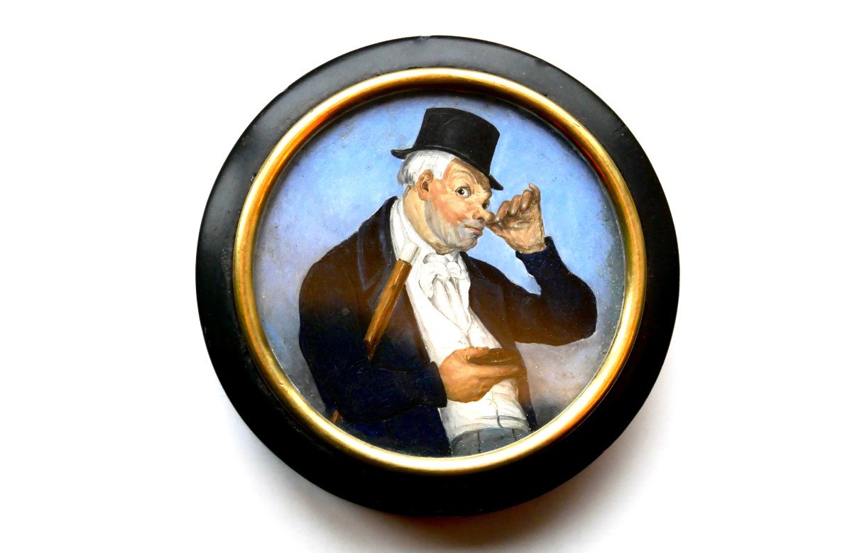 Snuff Box – Snuff Box Decorated With A Miniature