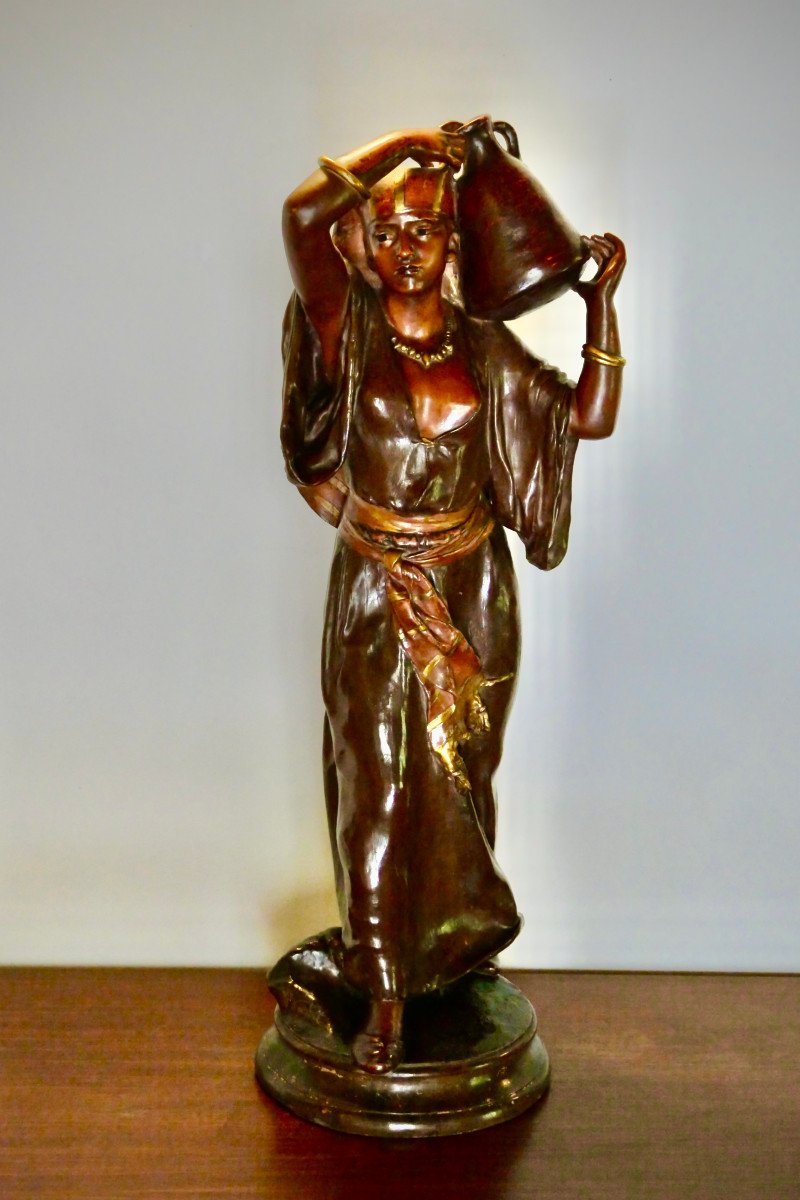 Sculpture - Orientalism - Terracotta By Victorien Bastet-photo-2