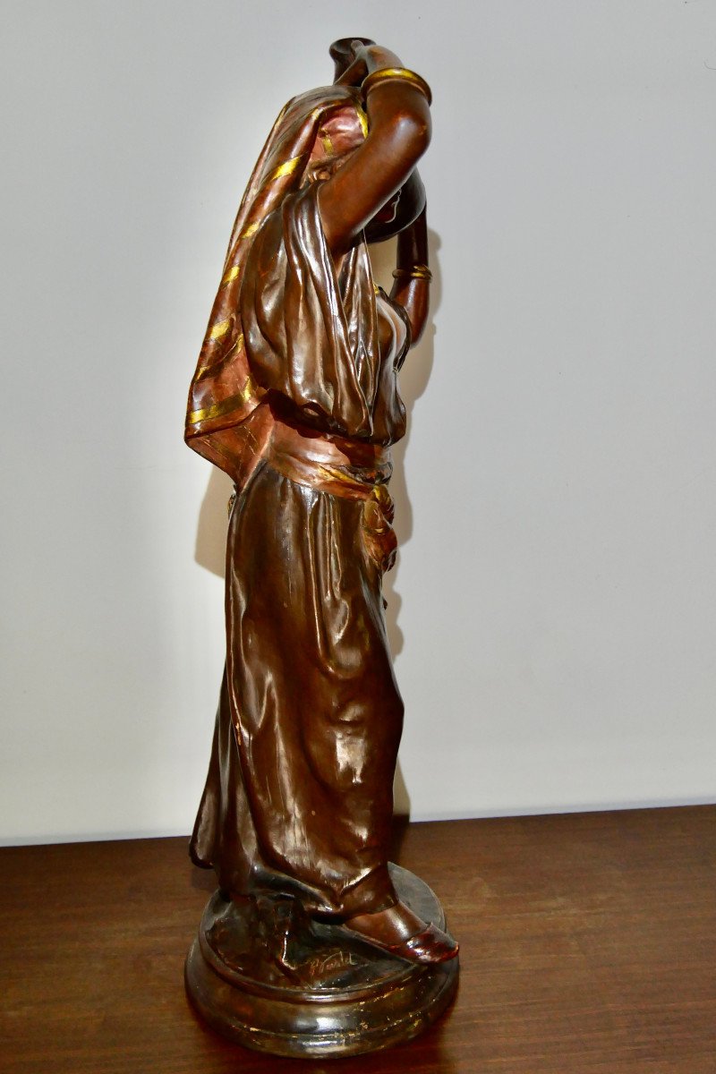Sculpture - Orientalism - Terracotta By Victorien Bastet-photo-5