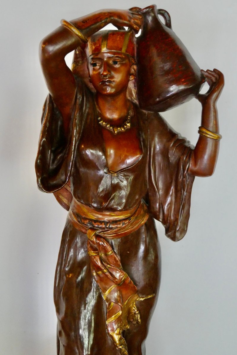 Sculpture - Orientalism - Terracotta By Victorien Bastet-photo-7