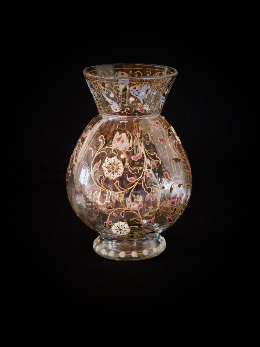 Émile Gallé - Vase émaillé - Art Nouveau-photo-3