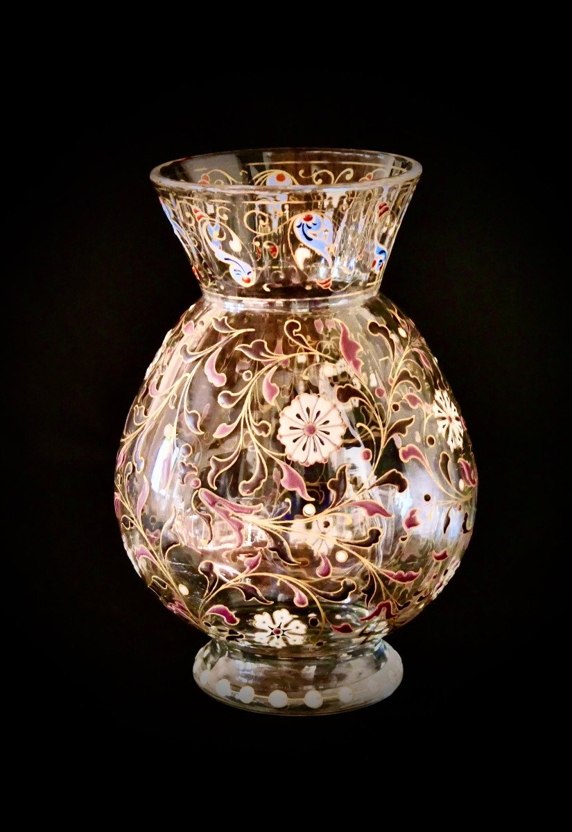 émile Gallé - Enameled Vase - Art Nouveau