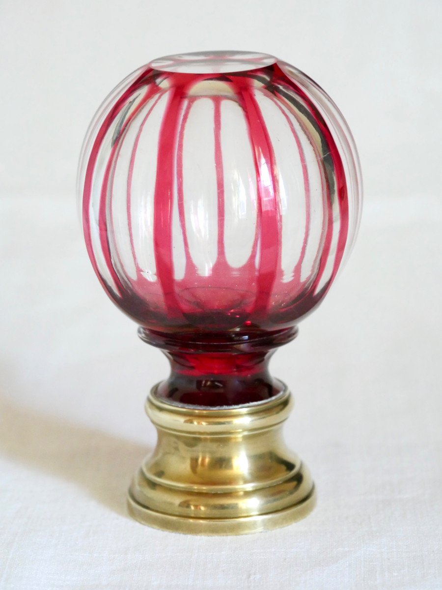 Boule d'escalier - Cristal de Saint-Louis ou Baccarat