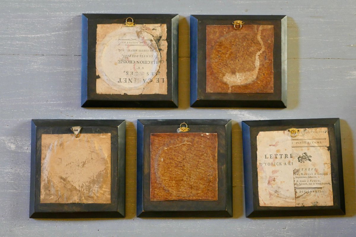 Miniature sur cuivre - Bouquet(s) de fleurs 19ème-photo-8