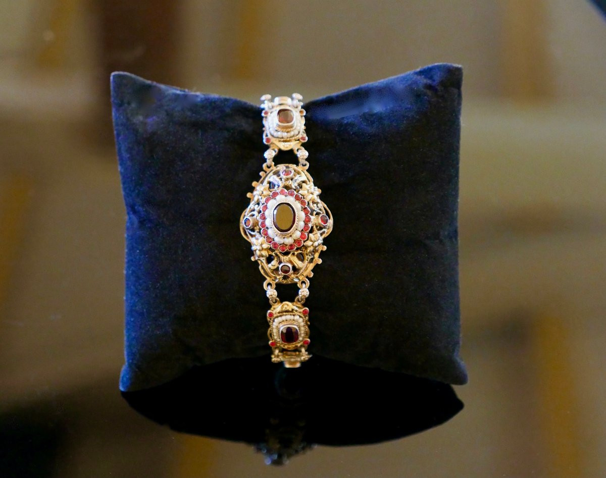 Jewelry – Austro-hungarian Silver-gilt Bracelet – Art Nouveau-photo-1