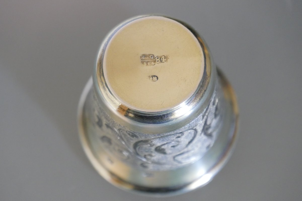 Russie - Gobelet en argent 19ème-photo-4