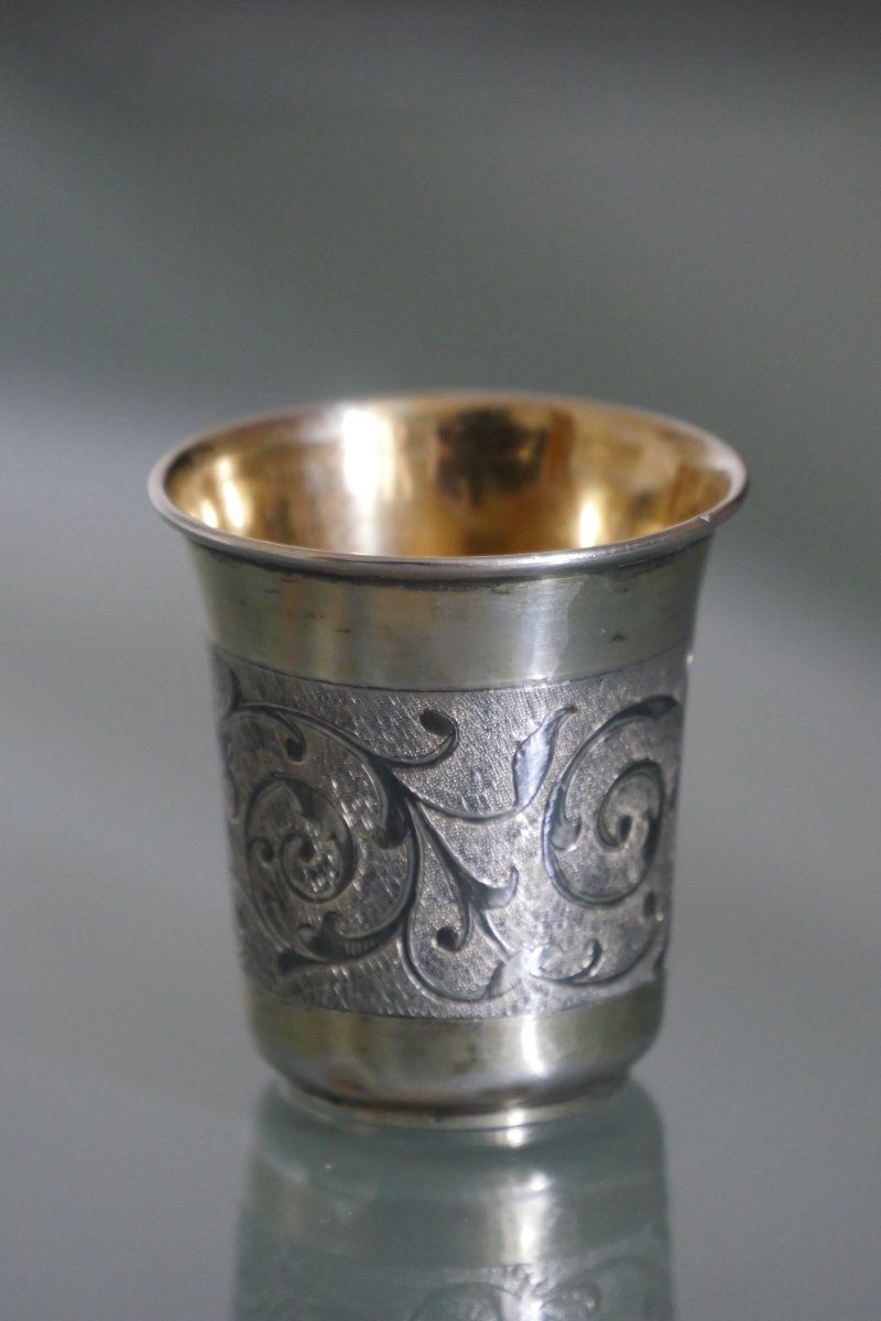 Russie - Gobelet en argent 19ème-photo-3