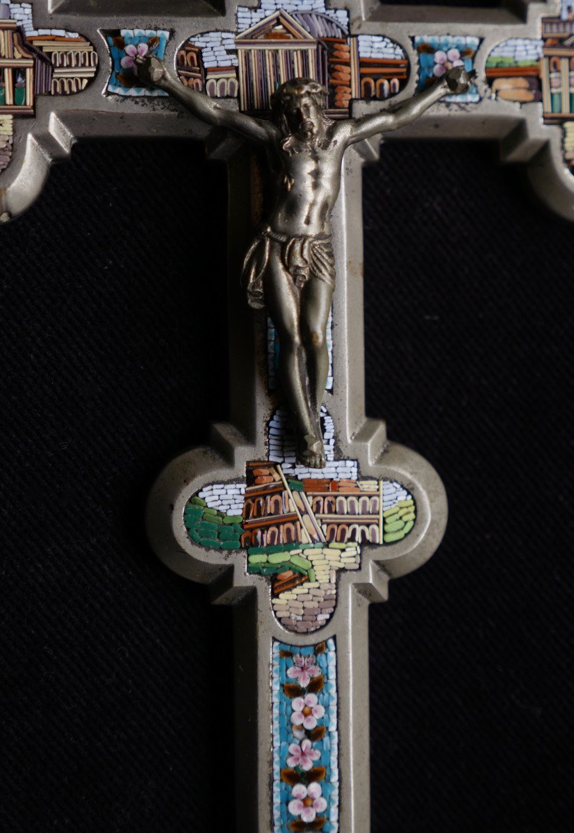 Crucifix en micro mosaïque - Micromosaïque-photo-3
