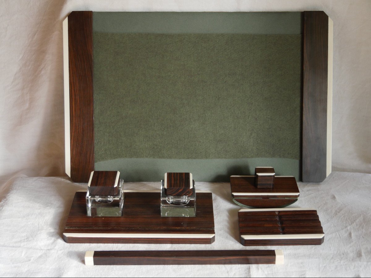 Set / Office Accessories - Necessary / Macassar Writing Objects-photo-3