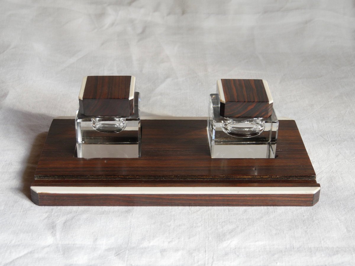 Set / Office Accessories - Necessary / Macassar Writing Objects-photo-3