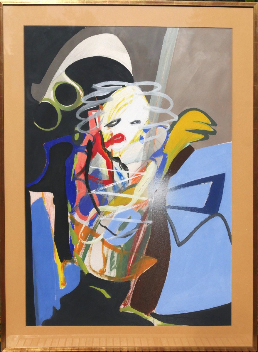 Painting - Acrylic On Paper - Michel Tyszblat-photo-2