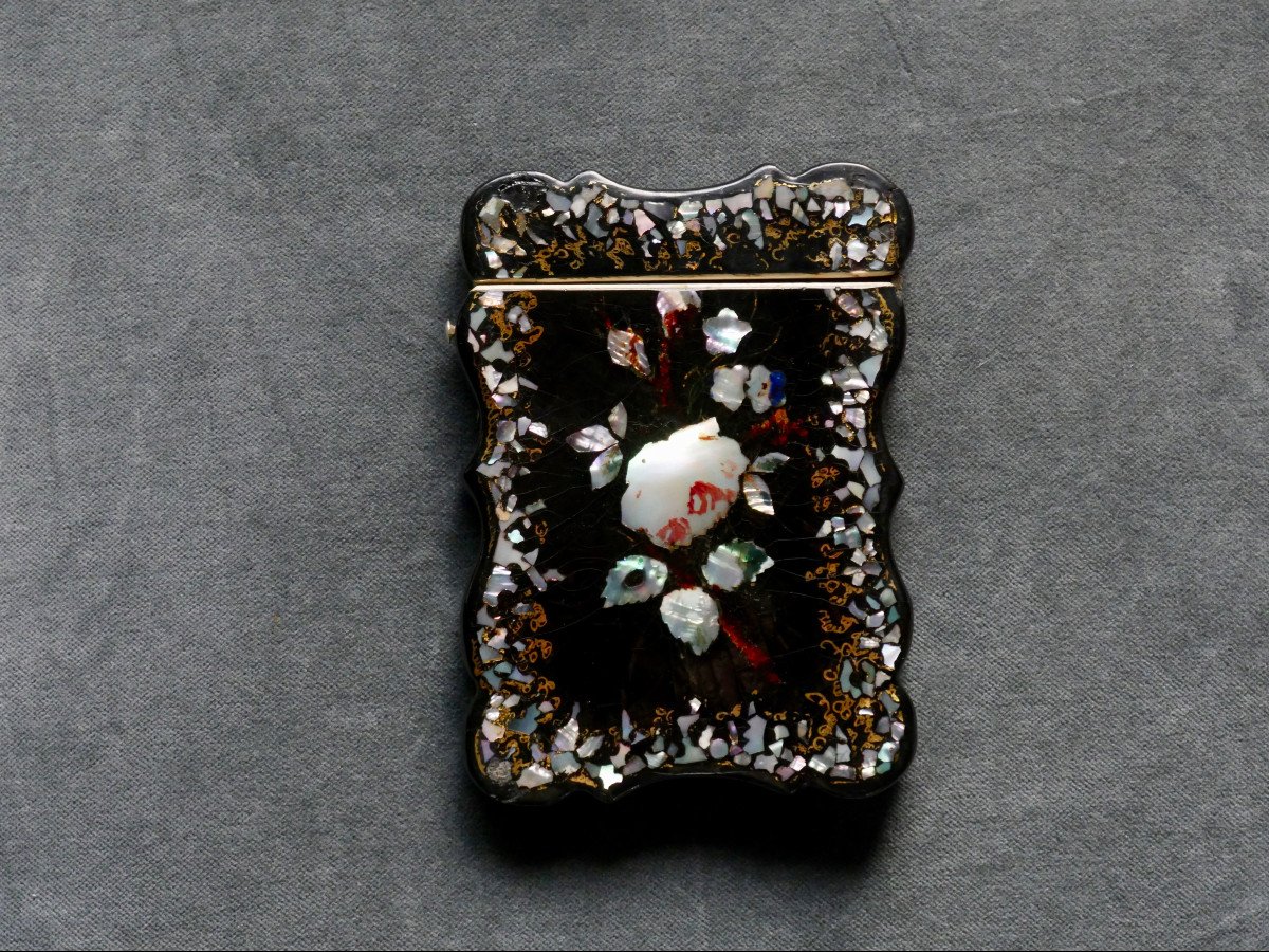 Business Card Case - Boiled Cardboard - Napoleon III