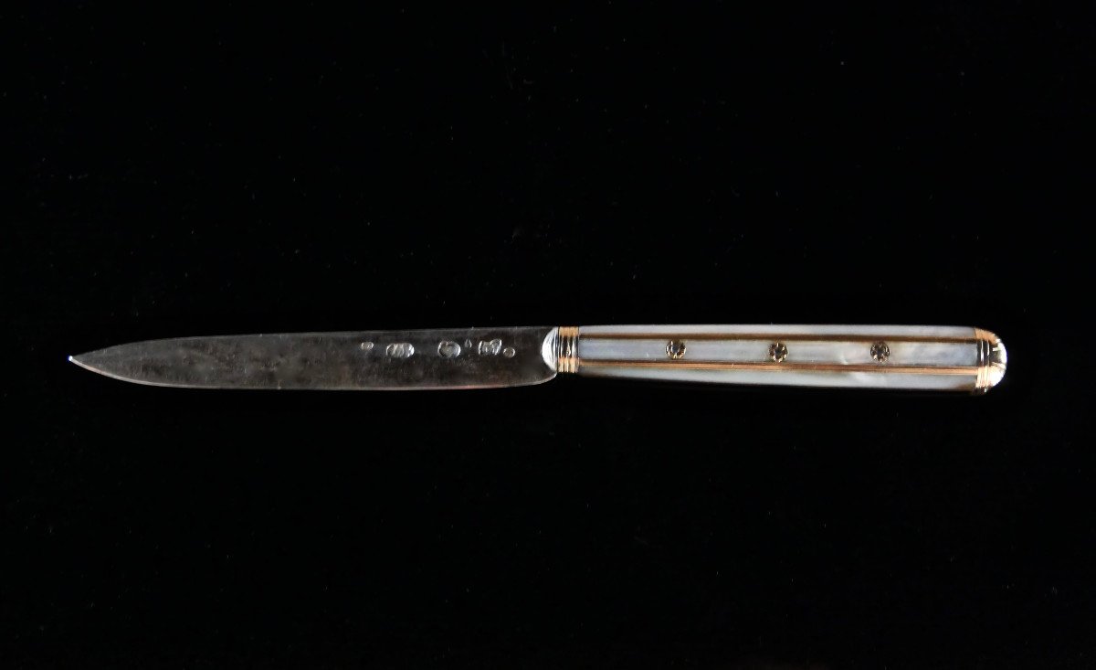 Two Travel Knives In A Shagreen Case-photo-2