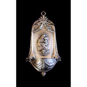 Bénitier en argent – Art sacré – Objet de culte
