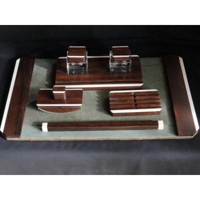 Set / Office Accessories - Necessary / Macassar Writing Objects