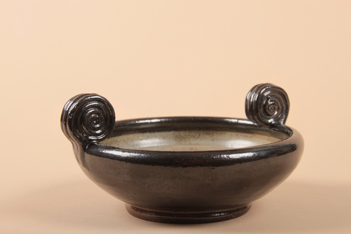 Coupe à Fruits En Grès Bleu Arpeggio Rose&Tulipani, Diamètre 11,5 Cm, Design Coloré Intérieur Brillant