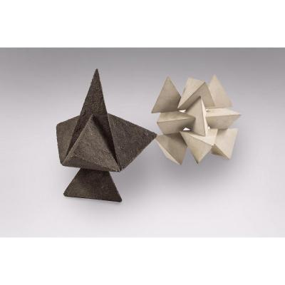 Daniel-jacques Allonsius - 2 Sculptures En Panneaux De Bois