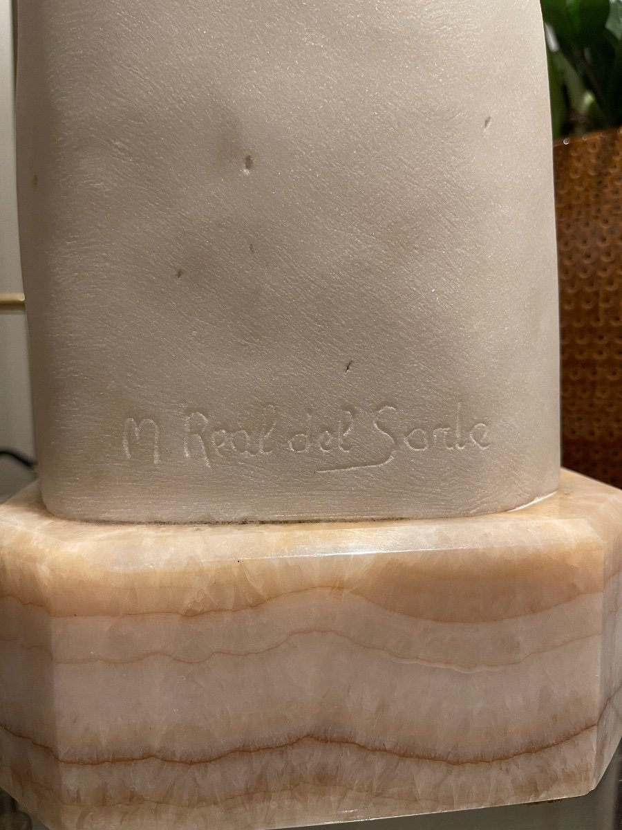 Buste En Marbre Blanc Maxime Real Del Sarte (1888-1954) -photo-2