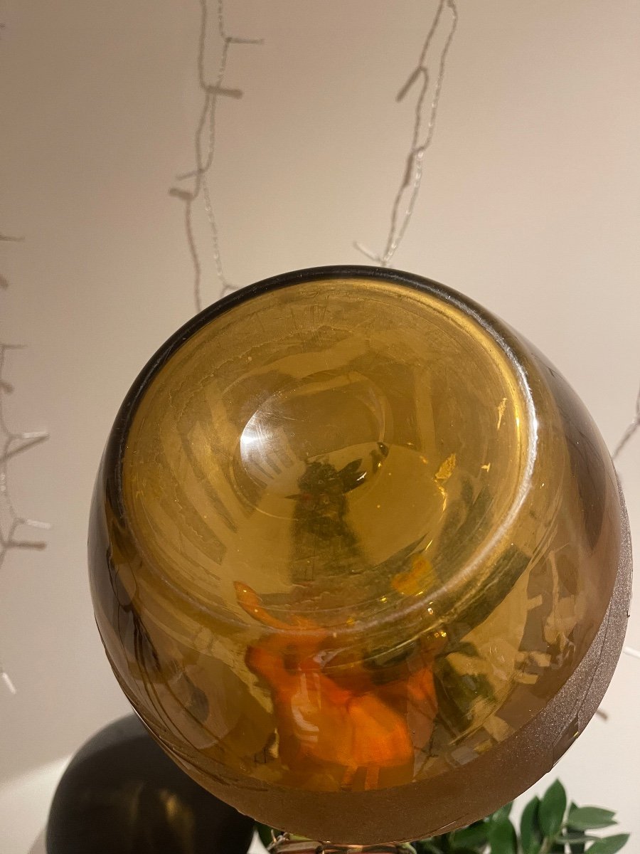 Art Deco Vase Decorated With Archers And Antelopes Signed Berlys-photo-7