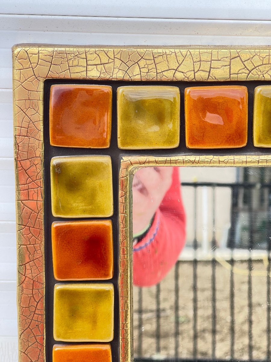 Mithé Espelt (1923-2020) Square Mirror Model Patio-photo-2