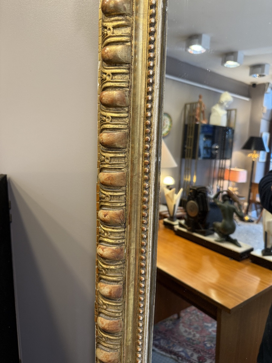 Large 2.15m Golden Wooden Mirror-photo-4