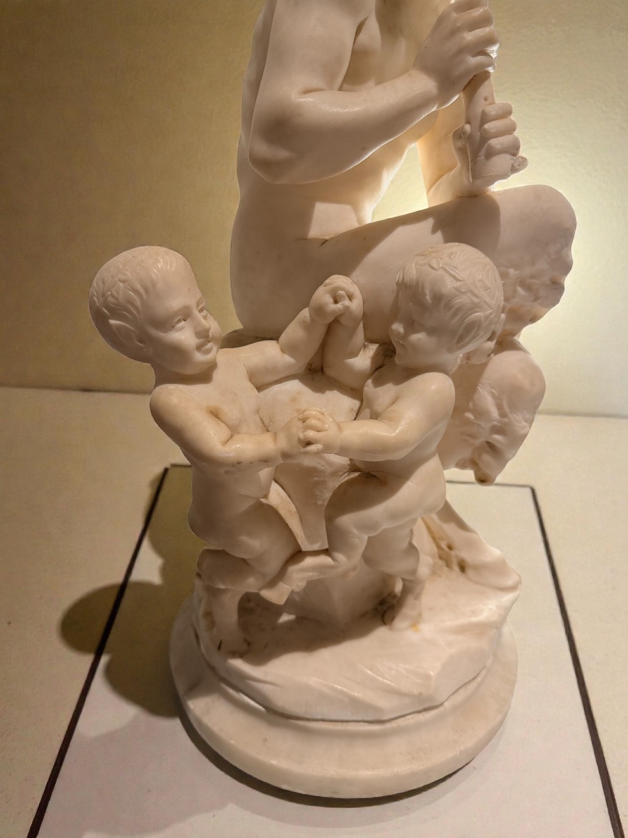 Faune Jouant Du Tambourin Par Cuzzini D'après Clodion-photo-3