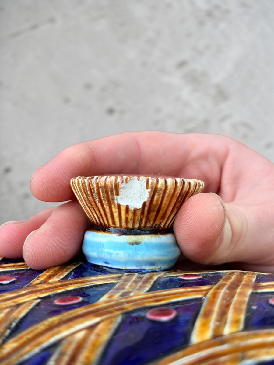 Fontaine Éléphant En Faïence De Sarreguemines-photo-6