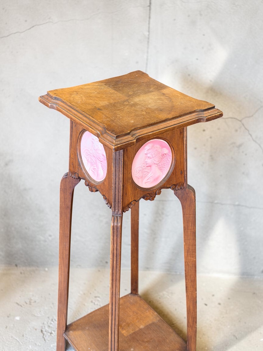 Sellette Art Nouveau sertie de médaillons signés Bonnefond-photo-1