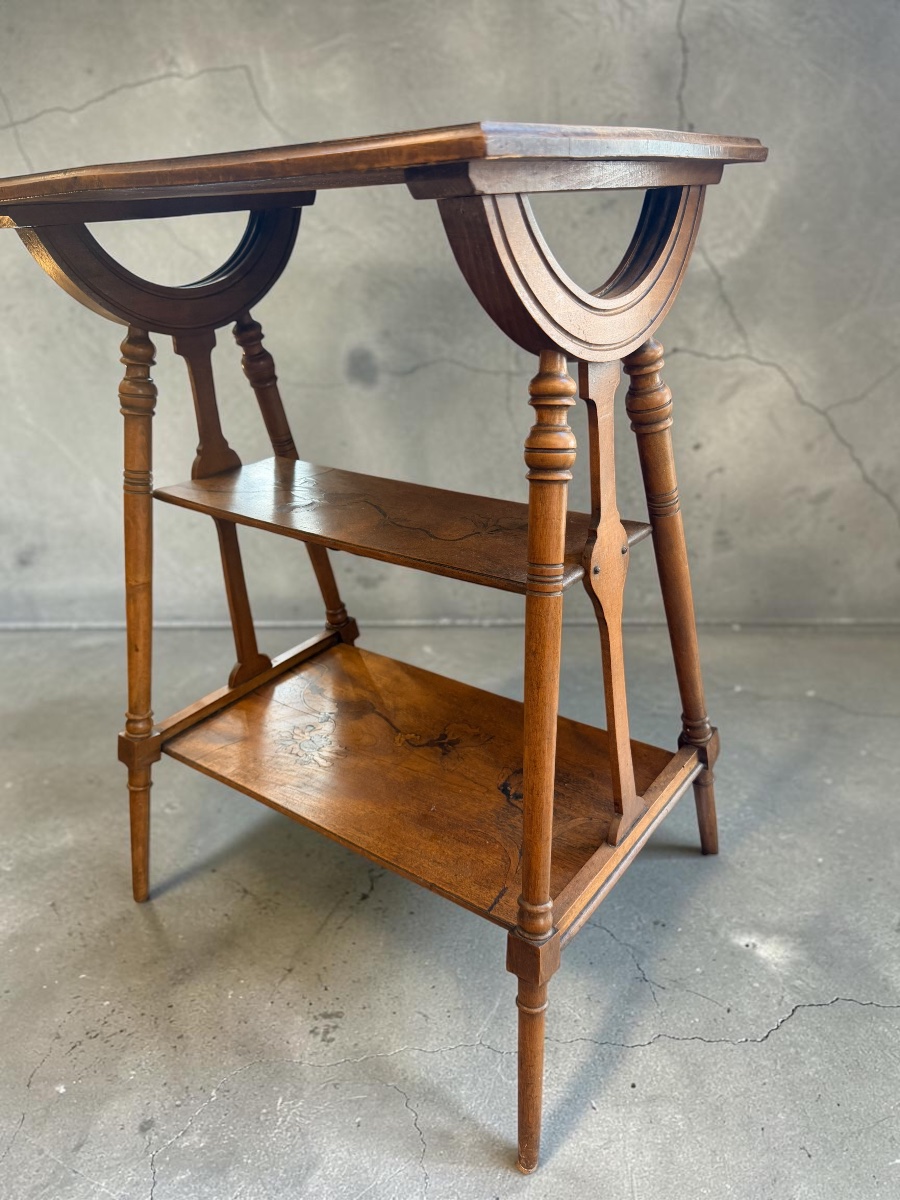Art Nouveau Marquetry Table -photo-2