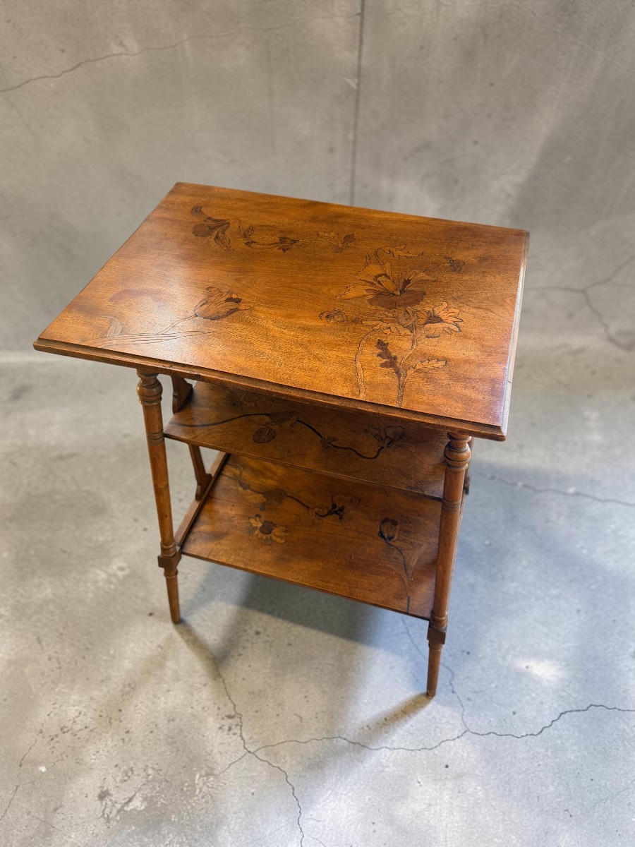 Art Nouveau Marquetry Table 